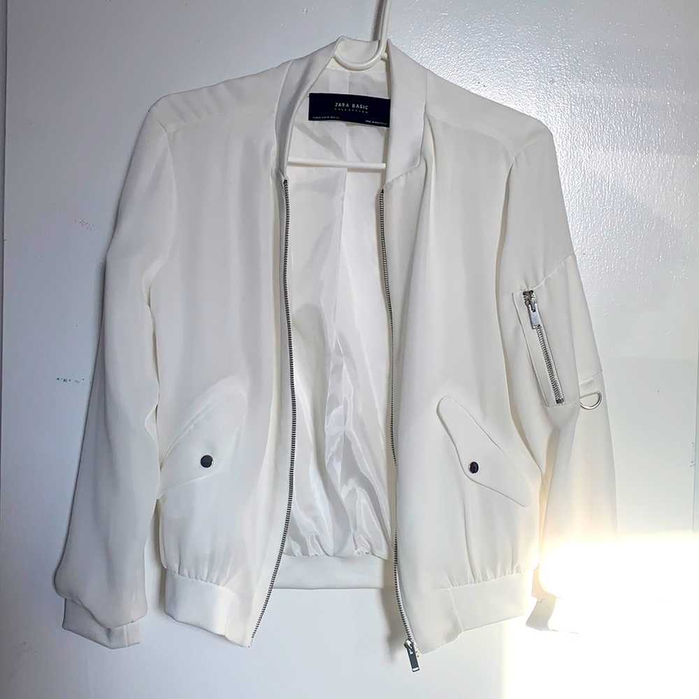 White Solid Jacket - image 1